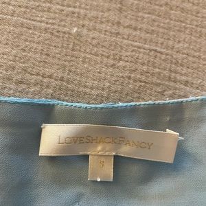 LoveShackFancy blue skirt Sz S